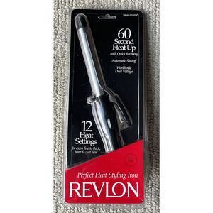 Revlon RV052C Curling Iron 12-Heat Settings Auto Shut Off 1995 Vintage New